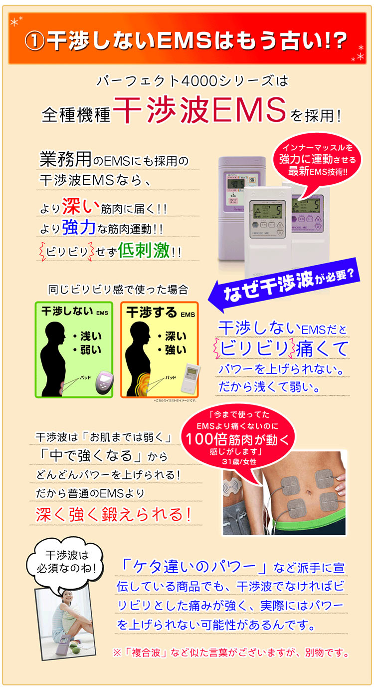 EMSダイエットで後悔したくないなら干渉波