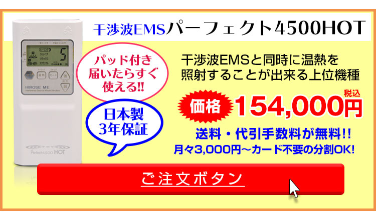 干渉波EMSパーフェクト4500HOT0本体の注文