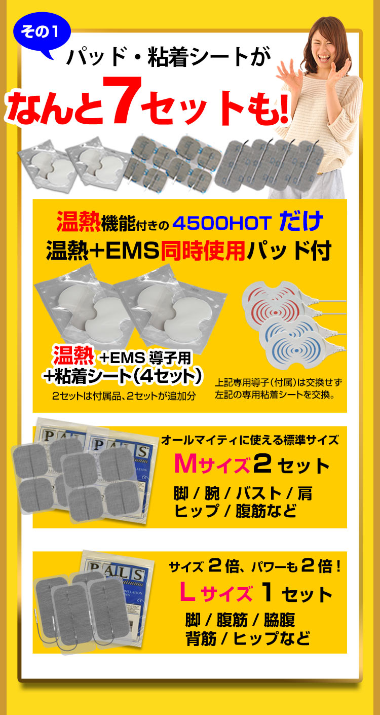 パーフェクト4500HOTのセット内容